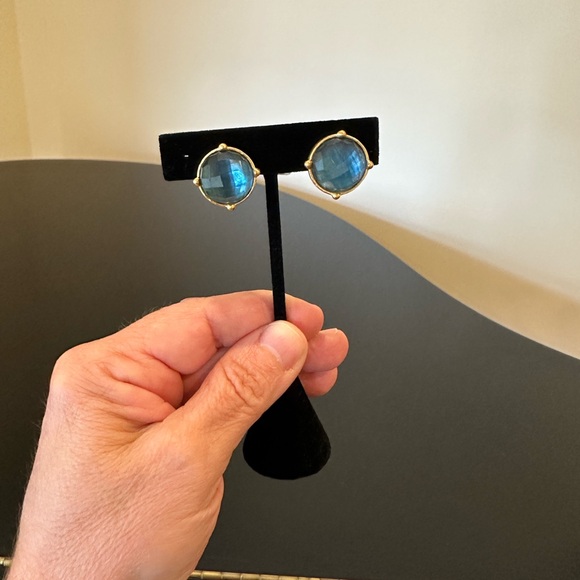 NWT Authentic luxury spring summer rare Julie Vos  Gemstone Statement Earrings - Picture 11 of 17